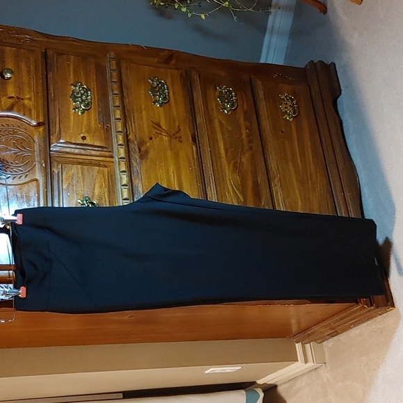 🌻NEW Women's Straight Leg Sculpting Black Plus Size Petite Length Pants - Picture 6 of 11